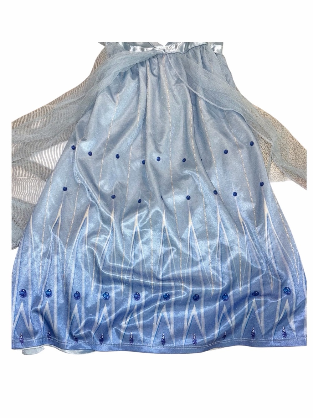 Disney Frozen II Elsa Light Blue Dress/ Nightgown - Picture 6 of 7